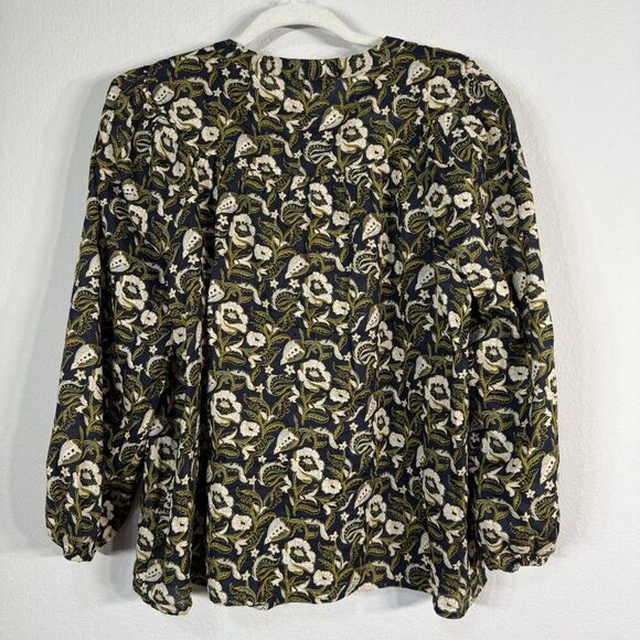 Banana Republic Floral Blouse - Black and White - Picture 3 of 12
